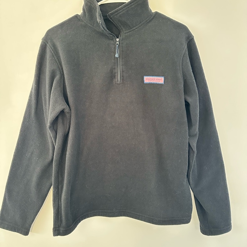 Vineyard Vines Black Quarter-Zip Pullover